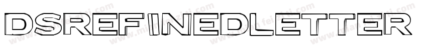 DSRefinedLetter B字体转换